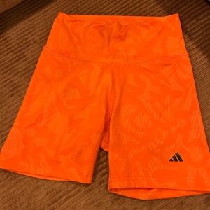 Adidas Women's Vibrant Orange Athletic Shorts